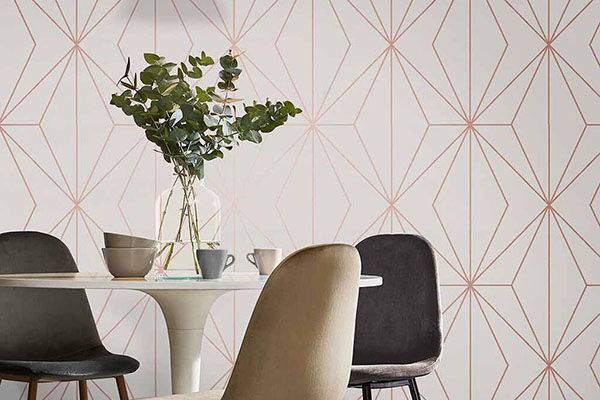 Geometrische Tapete // Quelle: grahambrown.com