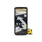 CAT S53 Robustes Outdoor Smartphone (5G, 6.5 Zoll HD+ Display, 48MP Kamera, 128 GB ROM, 6GB RAM, Fingerprintsensor, Wireless Charging, Dual-SIM, Android 11, Stoß- und Wasserdicht), inkl. CAT-Maßband