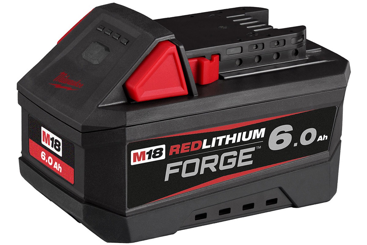 Der neue Akku M18 FORGE mit 6,0 Ah ist der Start einer neuen, leistungsstärkeren Akkuserie für das M18-System.