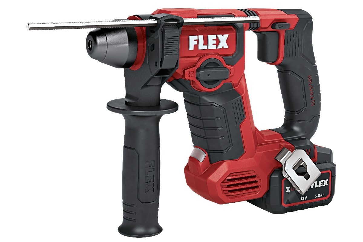 Der FLEX FHE 1-16 12-EC überzeugt als der aktuell schnellste Bohrhammer seiner Klasse.