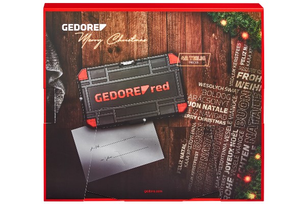 Ist der Adventskalender als Geschenk gedacht, verfügt die Rückseite über ein Grußfeld.