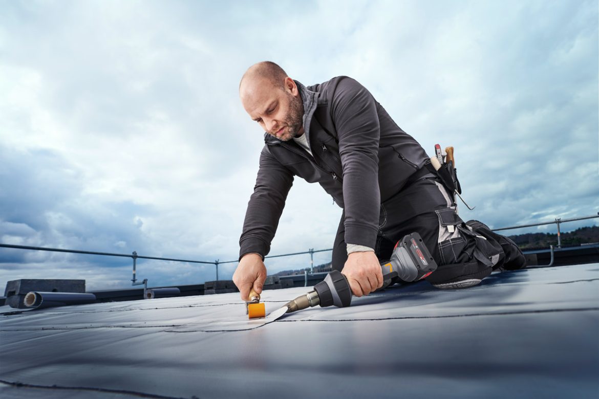 Heißluftgebläse für Dachdecker