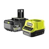 Ryobi 18 Volt Akku mit Schnellladegerät