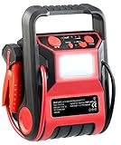 revolt Powerpack Starthilfe: 5in1-Starthilfe-Powerbank & Kompressor, USB, 12V 9.000mAh, 600A 250psi (Powerpack 12V, Auto, Samsung Drucker)